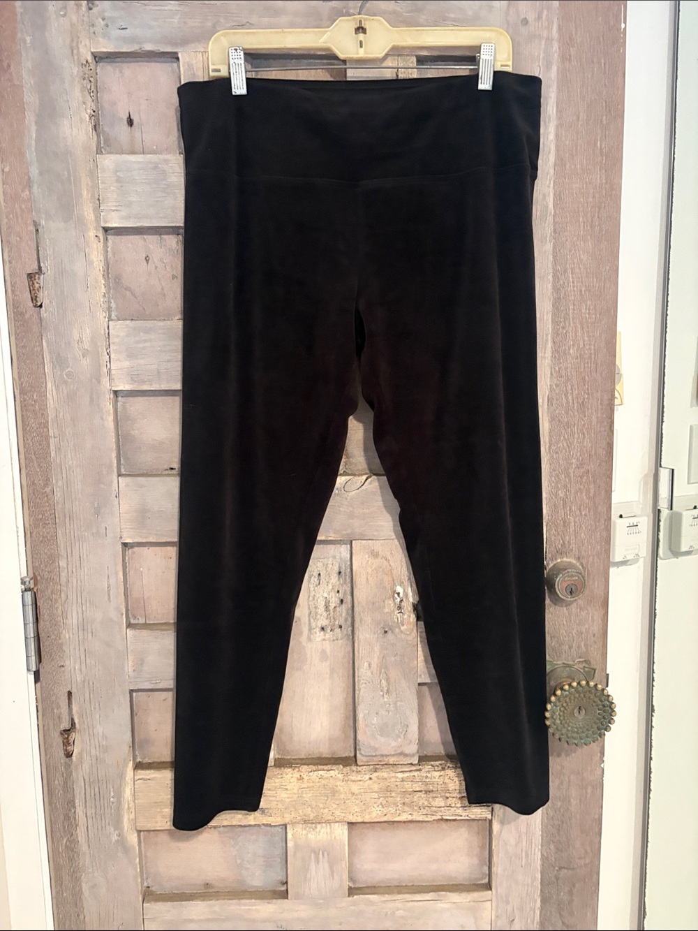 Black Velvet Leggings